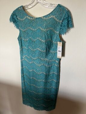 Darling Teal Lace Midi Dress